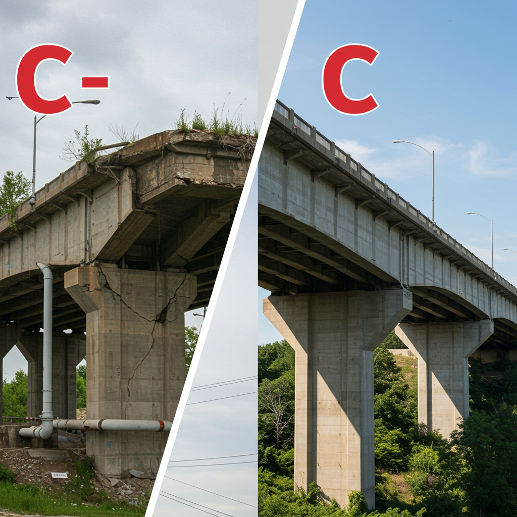 From C- to C: A Visual of U.S. Infrastructure Progress From C- to C: A Visual of U.S. Infrastructure Progress